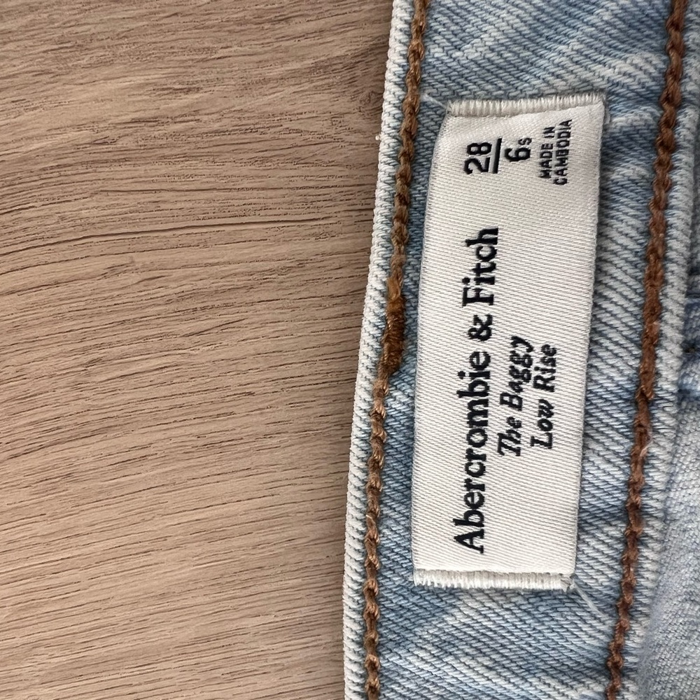 Abercrombie & Fitch Light Blue Baggy Jeans